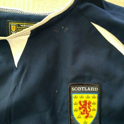 Maillot Ecosse Football Extérieur Vintage - Diadora, Taille M, époque 2003-2005