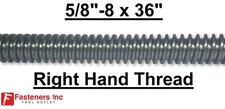 5/8"-8 x 36" Acme Threaded Rod Right Hand RH 5/8-8 x 3ft. Plain Steel CNC LC