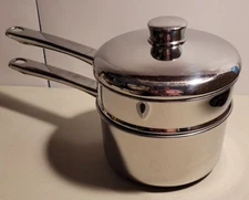 FARBERWARE Millennium 2 Qt Saucepan Strainer Steamer Colander Insert/Pan/Lid