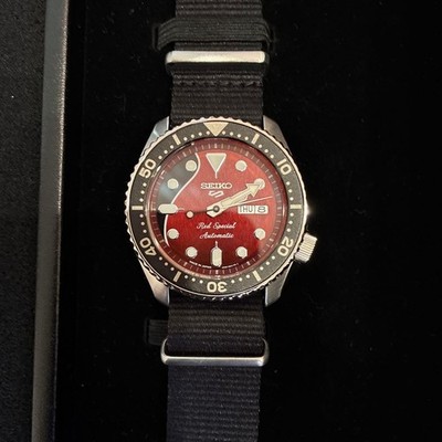 Seiko Brian May Limited Edition Automatic Watch Red Special Dial New