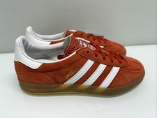 Adidas Gazelle Indoor Shoes  Orange/White/Gum  HQ8718  Women's 7