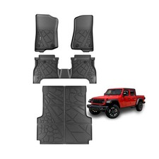 KARPAL Floor Mats  Truck Bed Mat for 2020-2025 2026 Jeep Gladiator JT, All W...