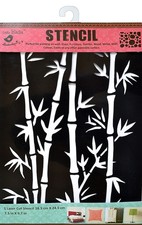 Little Birdie Reusable Stencil 7.3"X9.7"-Bamboo