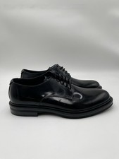 Dolce & Gabbana Men’s polished Black Patent Leather Derby Shoes Size 10UK