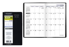 2025-2026 AT-A-GLANCE 3.5" x 6" Academic Year Mthly Planner, Faux Leather Cover