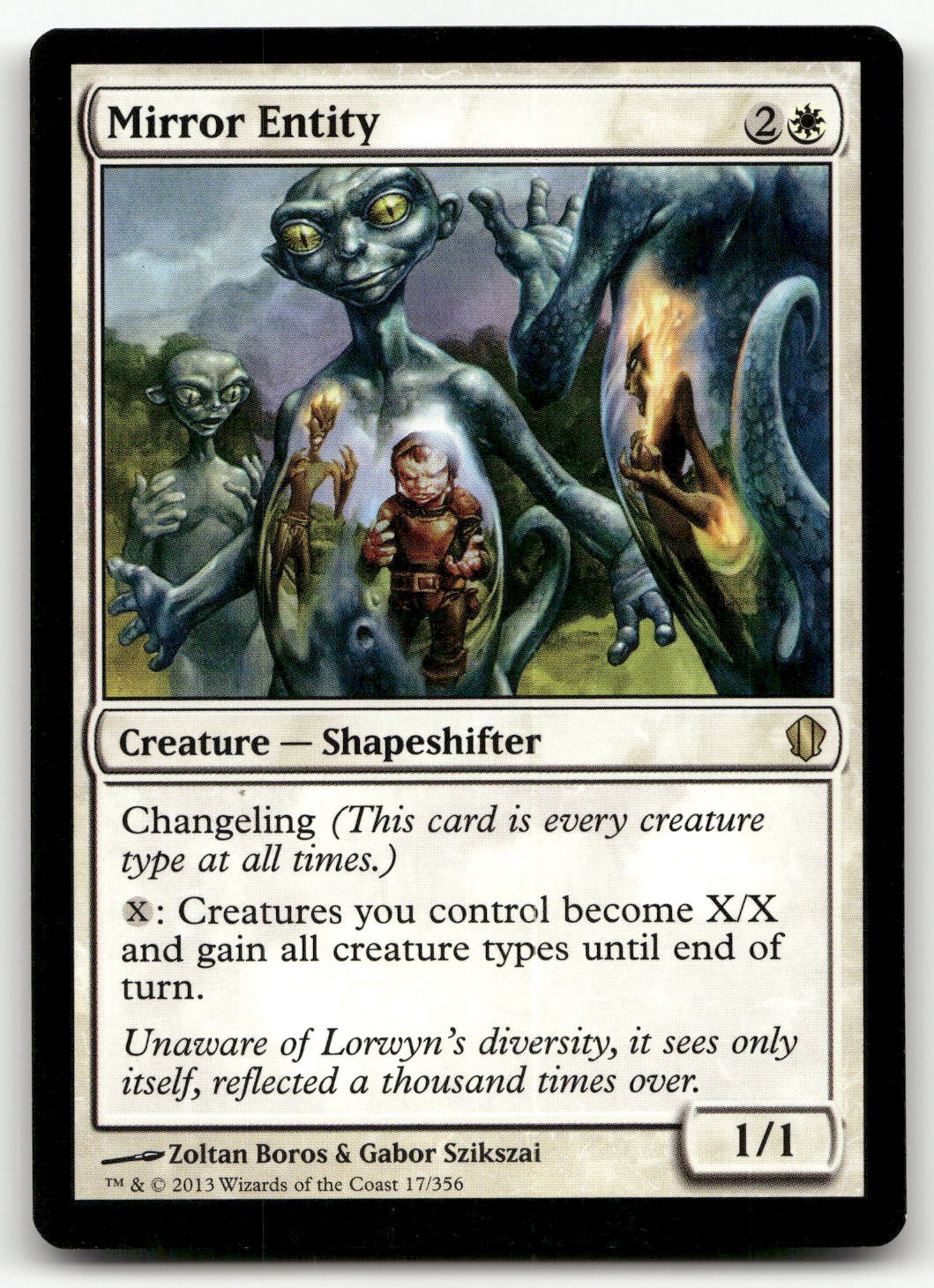 Mirror Entity #17 (LP) Commander 2013 C13 Magic MTG