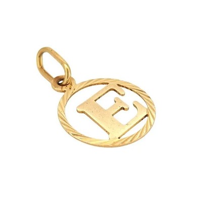 Buchstabe E Anhänger 18 Karat Gold - Refurbished Gold