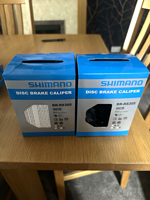 Shimano BR-RS305 Mechanical Disc Brake Calipers Set Front & Rear (2) Road