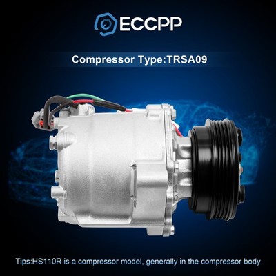 A/C AC Compressor And Clutch For 2003-2004 2005 Honda Civic 1.3L 2003605R