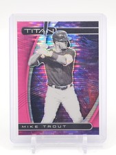 MIKE TROUT 2021 PANINI CHRONICLES TITAN PINK PULSAR PRIZM #16 ANGELS Q5677