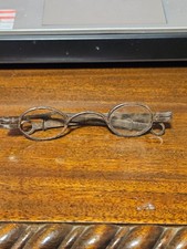 Vintage 1800s Sliding Temple Oval Spectacles Eyeglasses