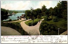 Newton Massachusetts Norumbeg Park Charles River Boathouse UDB Postcard