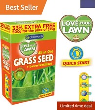 Transform Your Lawn with Love Your Lawn Grass Seed – 500g Easy Application 17.98 per kilo