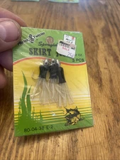 Mister Twister Crappie Skirt Jigs 1/32 oz Black And White  Vtg Nos