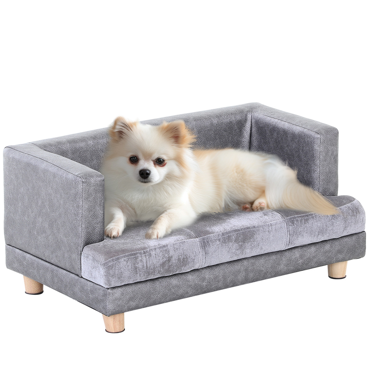 Dog Sofa Lounge Bed with Anti-slip Legs - - Image 4