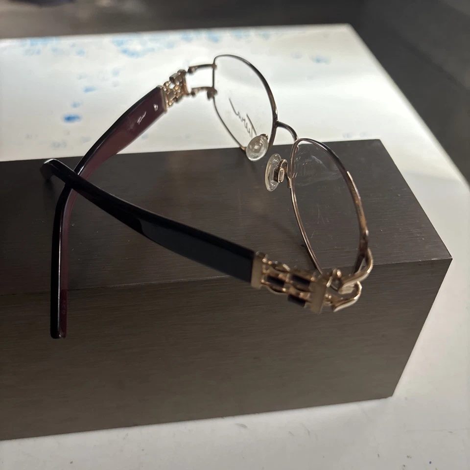 TURA MOD.539 53/17/135 ARMAÇÕES DE ÓCULOS APENAS OURO 20K NOVO EM FOLHA!! - Imagem 3 de 3