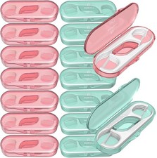 14 Packs Travel Dental Floss Pick Case, Holder, Come with 140pcs Premium Toot...