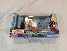 Vtg 1995 Disney Pocahontas River Rowing Doll & Motorized Canoe Mattel 13333 NIB