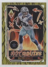 2022 Panini Phoenix Hot Routes Yellow 75/75 Dalton Schultz #HR-30 s1i