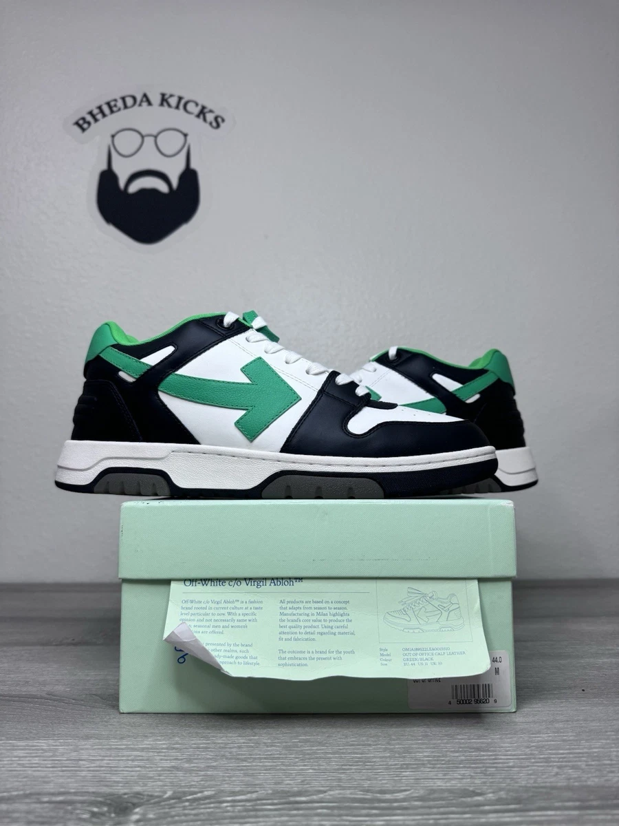 Off-White Out of Office Low Black Green for sale | eBay