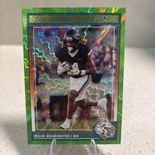 2024 Score Rookies Malik Washington #370 Electric /99 (RC)