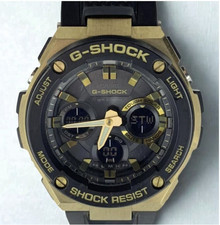 CASIO G-SHOCK GST-S100G-1BDR Black Gold Solar Analog Digital Watch From Japan