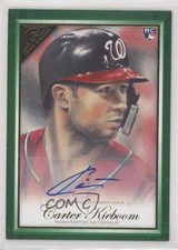 2019 Topps Gallery Green Auto 93/99 Carter Kieboom #108 Auto 4f5