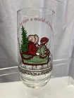 Vtg Holly Hobbie Glass Merry Christmas Coca Cola 1977 Tumbler 21