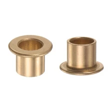 2PACK Flange Bearing Sleeve 8mm x 10mm x 10mm Bronze Self Lubricating Bushings