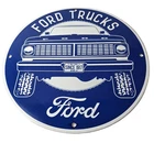 Vintage Ford Trucks Service Porcelain Sign - Gas Pump Porcelain Auto Sign