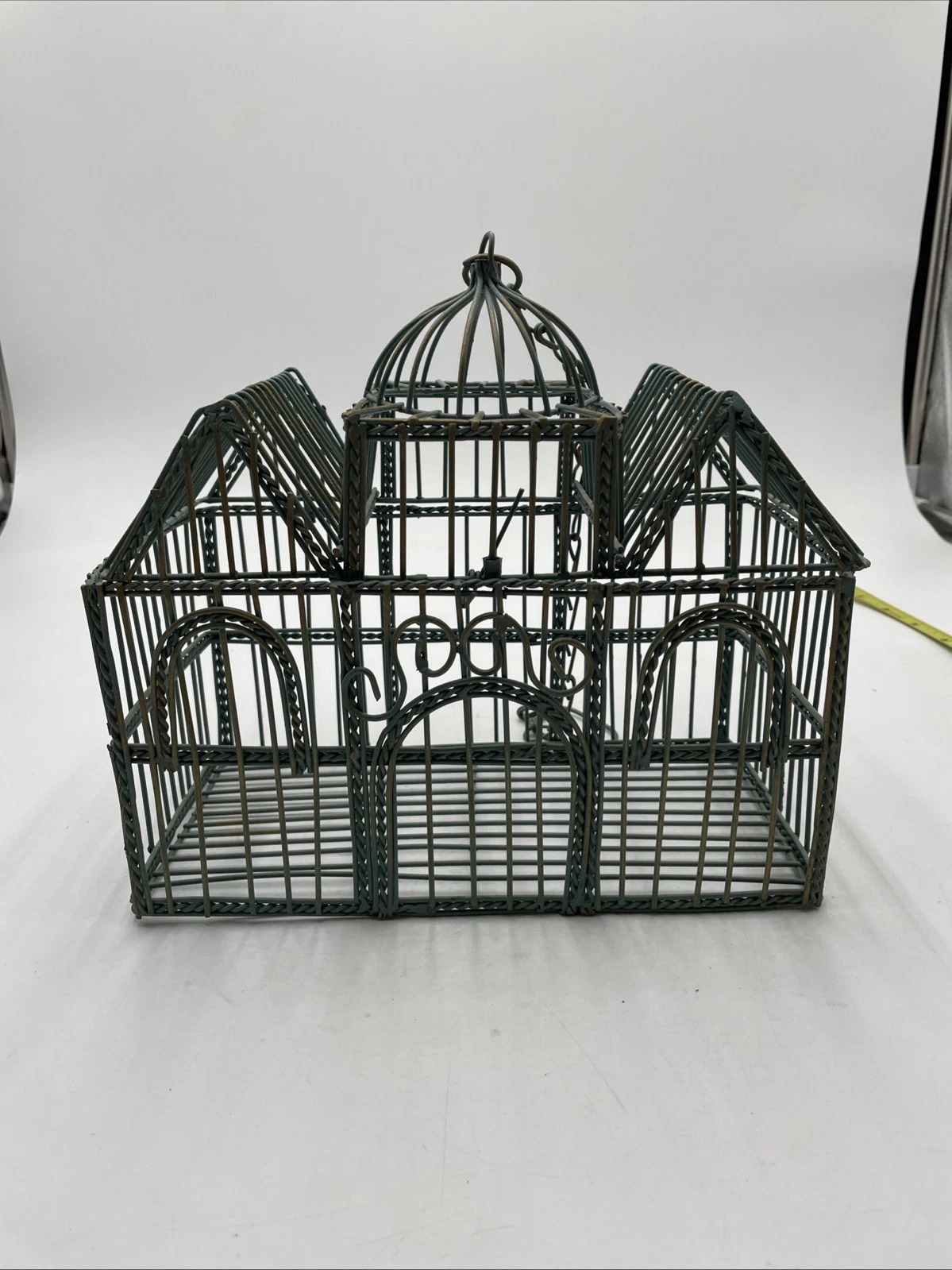 Victorian Style Ornate Metal Cathedral Birdcage - Decorative Mansion Decor