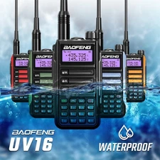 Baofeng UV-16 IP68 Waterproof Dual-band 136-174 &400-520MHz Dual-display Radio
