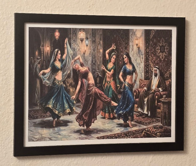 Harem Dance In Arabia Exotic Framed Art Print, Vista Eagle
