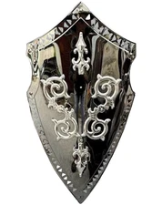 Medieval Stainless Steel Armor Shield | Historical Knight LARP Battle
