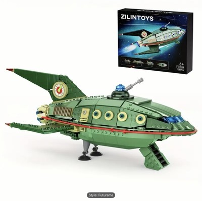 Futurama Planet Express Ship Building Block Set – 928 pcs | eBay