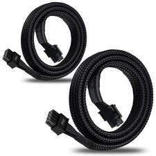 2-Pack 8 Pin PCIe Cable for EVGA Power Supply, PCIe 8 Pin Male to 6 2 Male ...