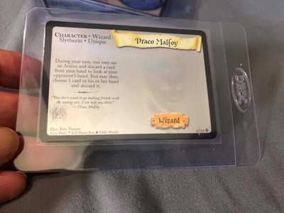 harry potter tcg base holo Draco malfoy # 21/116 fresh