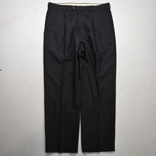 Vtg Ialy Made Valentino 34x30 Gray 100% Wool Pleated Baggy Dress Mens Pants