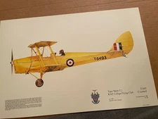 Tiger Moth T.2 RAF College Flying Club Cranwell “Tiggie” Squadron Prints