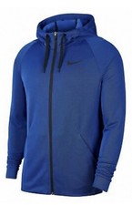 Nike Dri-Fit Therma Full-zip Size Small Men's Trining Hoodie Blue Jacket