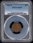 1931 S Small Cents Lincoln, Wheat Ears Reverse PCGS XF-45 BN