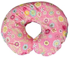 BOPPY Nursing Pillow with Removable Pink Floral Print Pillow Cover