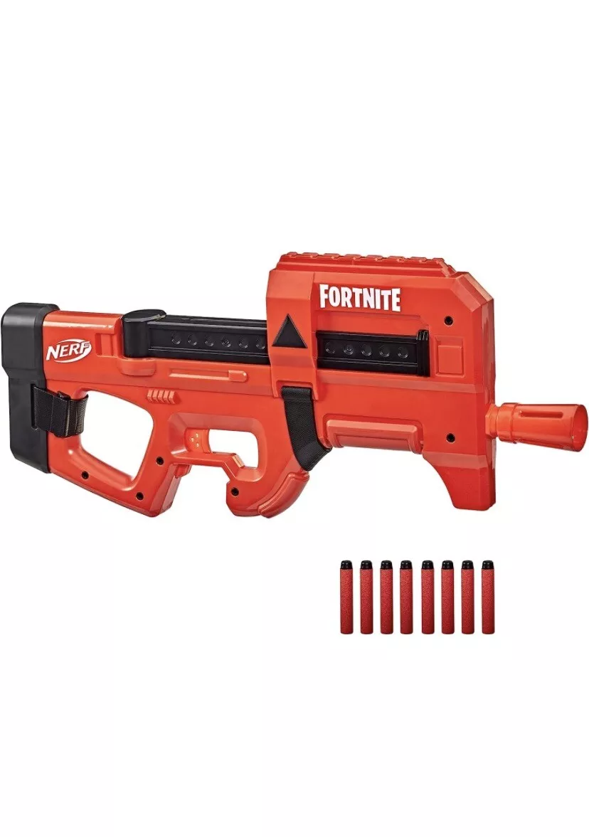 Nerf Fortnite Compact SMG Motorized Dart Blaster, Ultra Red Wrap