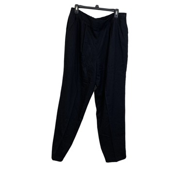 Counterparts Womens Black High Rise Pleated Straight Leg Dress Pants Size  34 | eBay