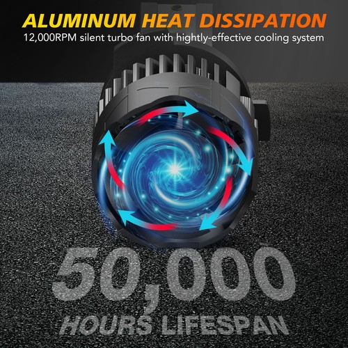 LED Headlight Bulb Fog Light M8 For Dodge Ram 1500 2500 3500 4500 5500 2009-2017 - Imagen 7 de 18