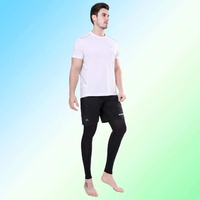 2PCS Bicycle Cycling Running UV Protection Leg Warmers Leg Sleeves - Image 3 of 4