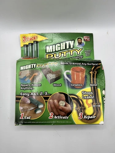 NEW Mighty Putty 3 PACK Powerful Bonding Epoxy Stick AS SEEN ON TV Fix Fill Seal