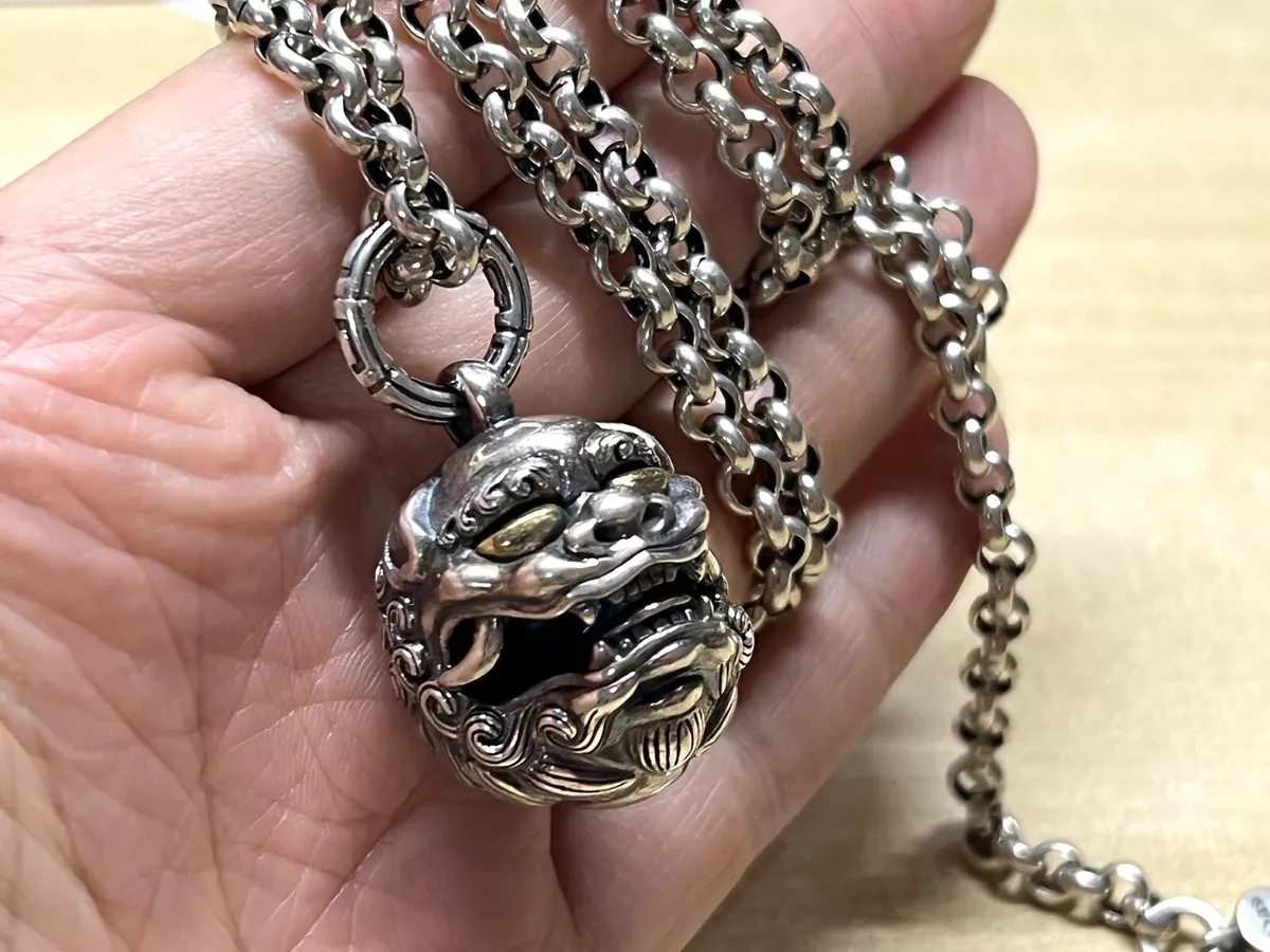 Silver mens shop pendant necklace