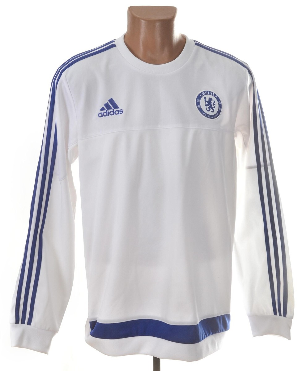 CHELSEA 2015/2016 FOOTBALL TRAINING TOP JERSEY ADIDAS SIZE L ADULT