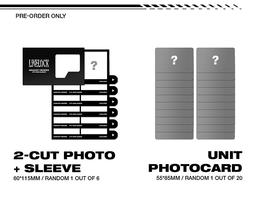 XDINARY HEROES [LIVELOCK] 4th Mini Album CD+Photo Book+4Card+Lyric ...